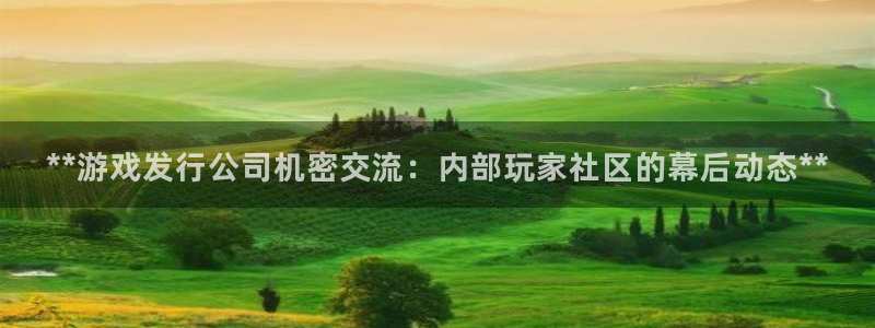 顺盈娱乐平台注册流程图片下载：**游戏发行公司机密交流：内部玩家社区的幕后动态**