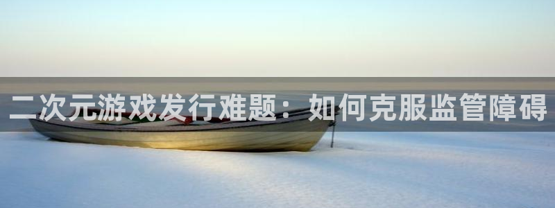 顺盈娱乐登录平台是什么软件啊：二次元游戏发行难题：如何克服监管障碍